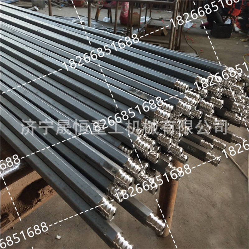 矿用六棱钻杆锚杆机用钻杆凿岩机用厂家直销B19钎杆六棱钻杆现货