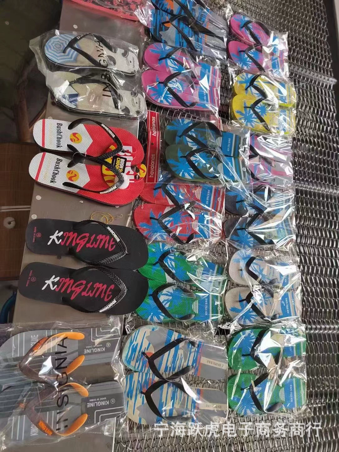 Foreign trade double-breasted Children's slippers men, women and children stock Slipper tail goods stall