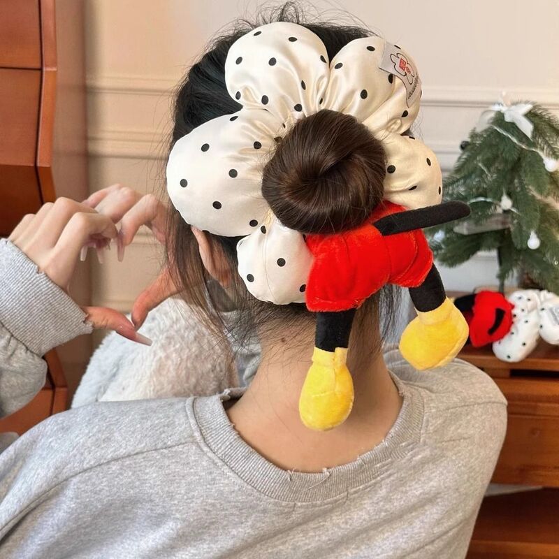 ネットセレブミッキーフラワー水玉尻ヘアバンドおなかヘアバンドかわいいぬいぐるみボールヘッドバンドヘアアクセサリー女性用|undefined