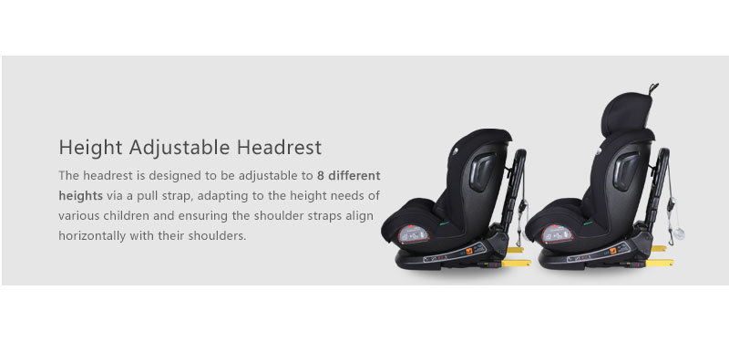 Universal portable infant car safety seat, 360-degree baby booster seat, EU certified