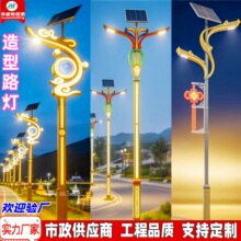 定制龙造型路灯市政工程照明太阳能灯市电户外高杆双头庭院景观灯