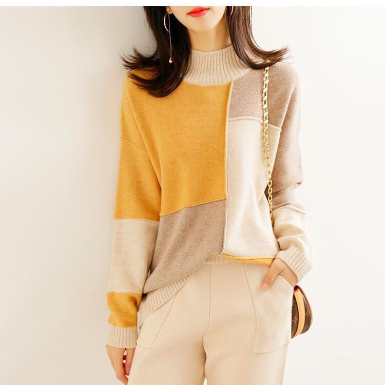 Design colored fashionable base body-friendly sweater
