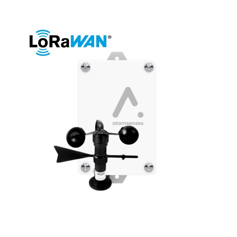 LoRaWAN промышленный датчик скорости и направления ветра, встроенный датчик IP67, водонепроницаемый и пыленепроницаемый, промышленный класс, сверхнизкое энергопотребление