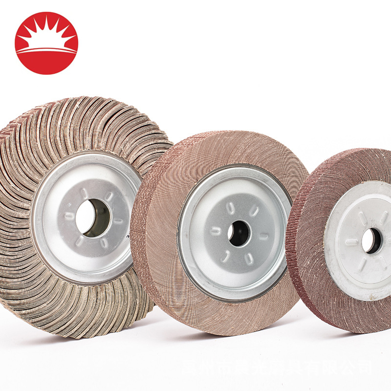 300*80 polishing impeller polish Metal Stainless steel One thousand rounds Brown corundum sand Cloth round Chuck impeller