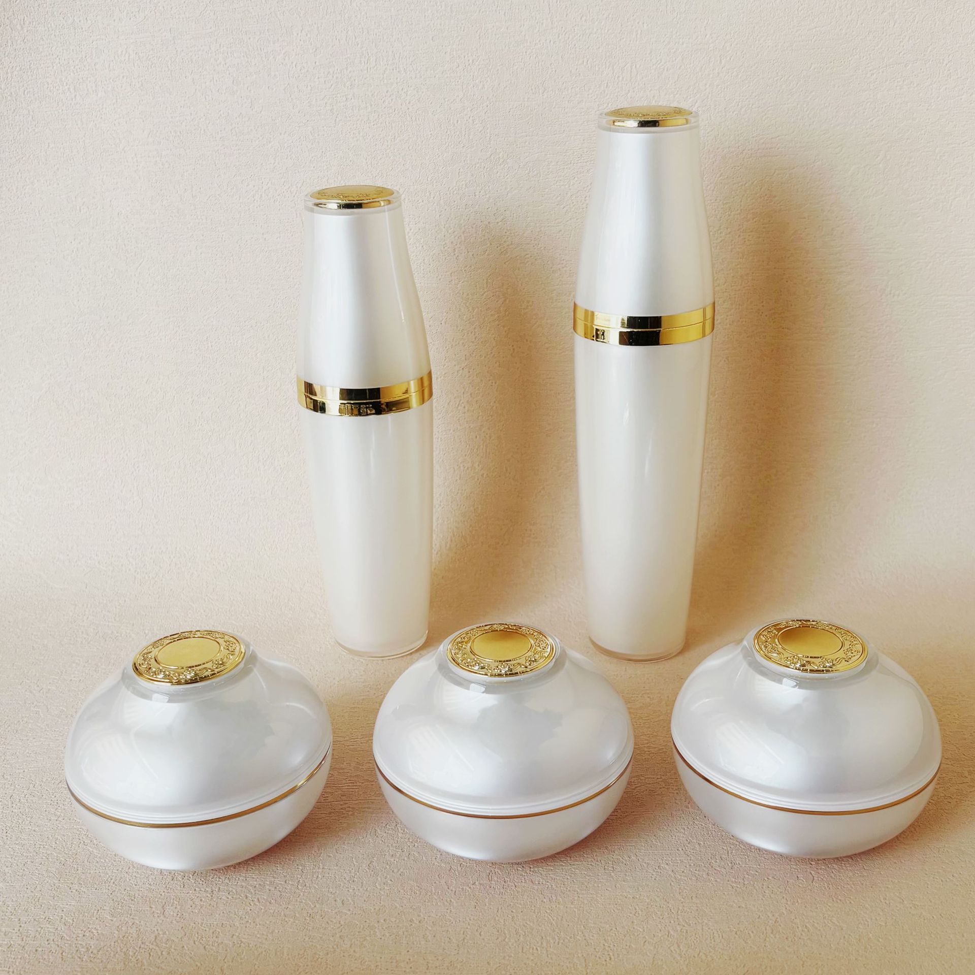 韩款50球形化妆品瓶贵妇膏眼霜面霜精华霜分装空瓶珍珠白日霜晚霜