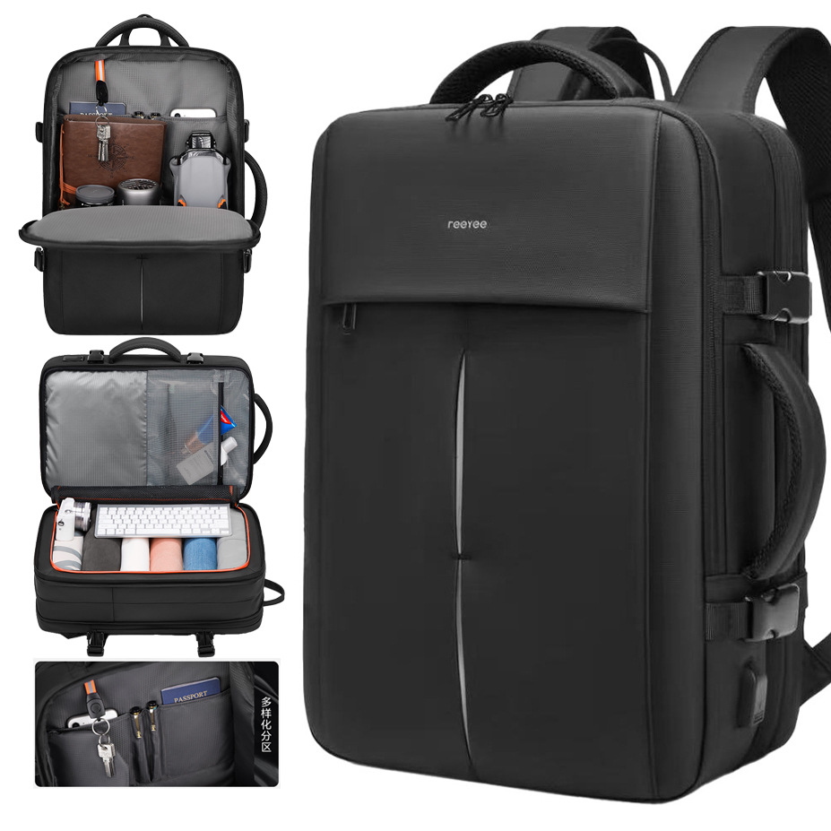 原创高级感男士商务双肩包多功能双肩背包大容量旅行电脑背包S5