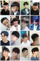 A5L Hair Salon New Hairstyle Images, Beauty Salon Men and Women Hairstyles, Multi-Image Combination Hair Styling Poster Sticker