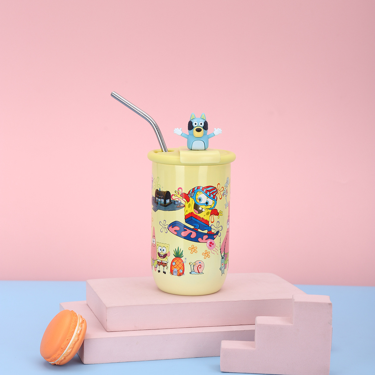 Taza termo Sanrio Kulomi Taza de agua nueva para niños Botella de agua aislante portátil de alto valor para niñas Regalo de cumpleaños