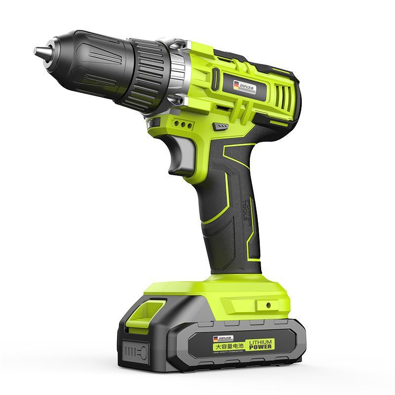 德国芝浦手电钻家用冲击钻锂电池电动充电式打孔无刷多功能手枪钻