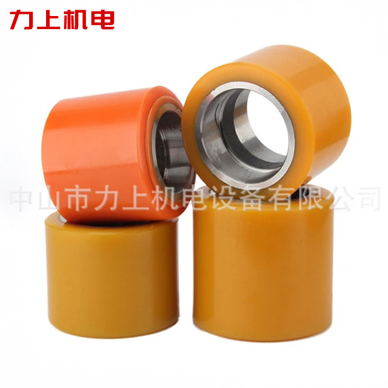 诺力电动叉车轮子驱动轮承重平衡聚氨酯轮辅助轮合力小金刚堆高车