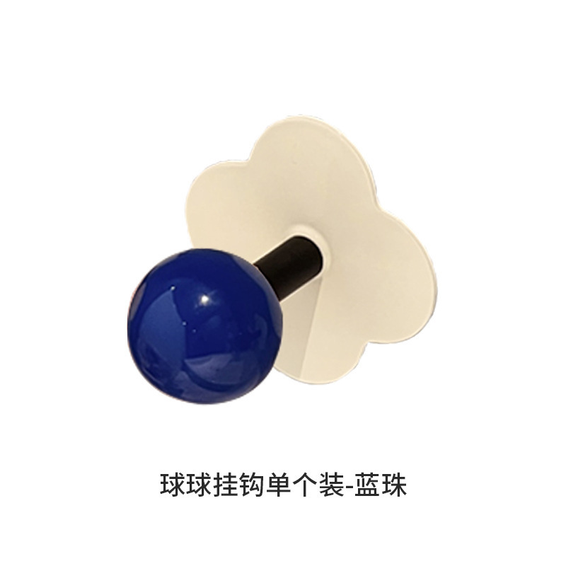 多巴胺创意发圈挂钩 门后玄关花朵粘钩卫生间浴室卧室墙上挂衣ins|undefined