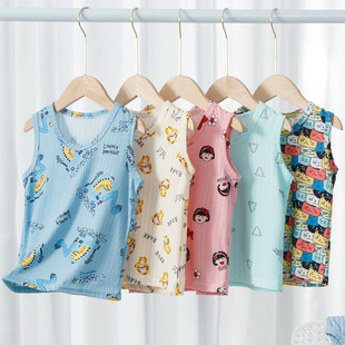 Children's Vest Summer Thin Boys' Sleeveless Vest Korean Fashionable Children's Vest Top Girls' Camisole Vest
