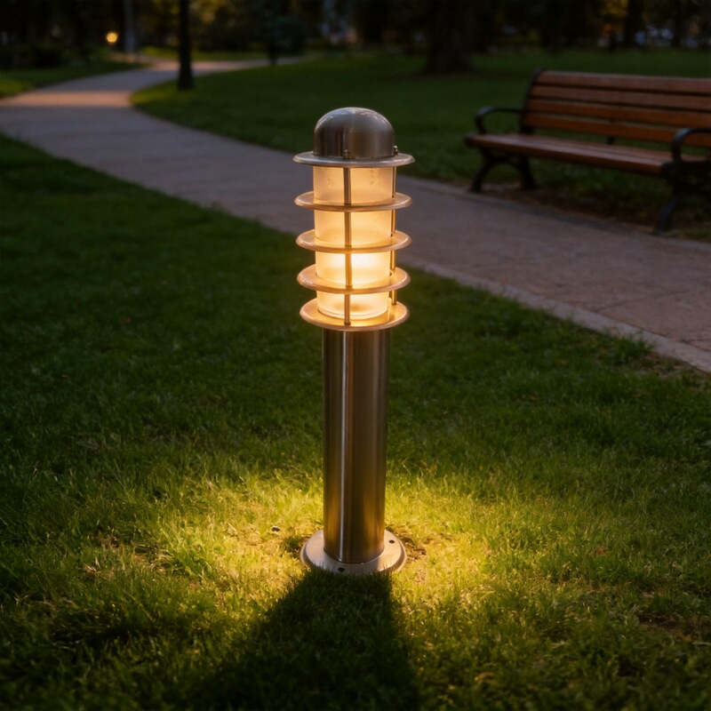 Lawn lamp stainless steel cylindrical lampshade lamp shell landscape outdoor waterproof courtyard villa park lawn lighting street lamp Lawn lamp stainless steel cylindrical lampshade lamp shell landscape outdoor waterproof courtyard villa park lawn lighting street lamp