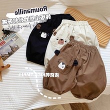 儿童夏季七分裤男童薄款透气时尚裤小童卡通韩版休闲宝宝灯笼裤潮