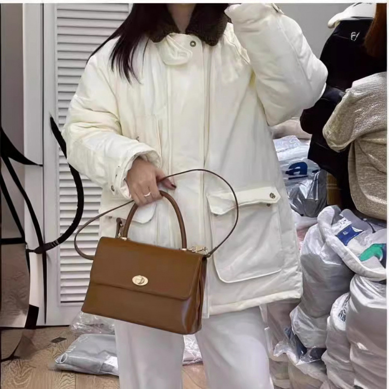 ERUME羊羔大毛领鹅绒羽绒服女保暖厚外套工装冬季2023韩国东大门|undefined