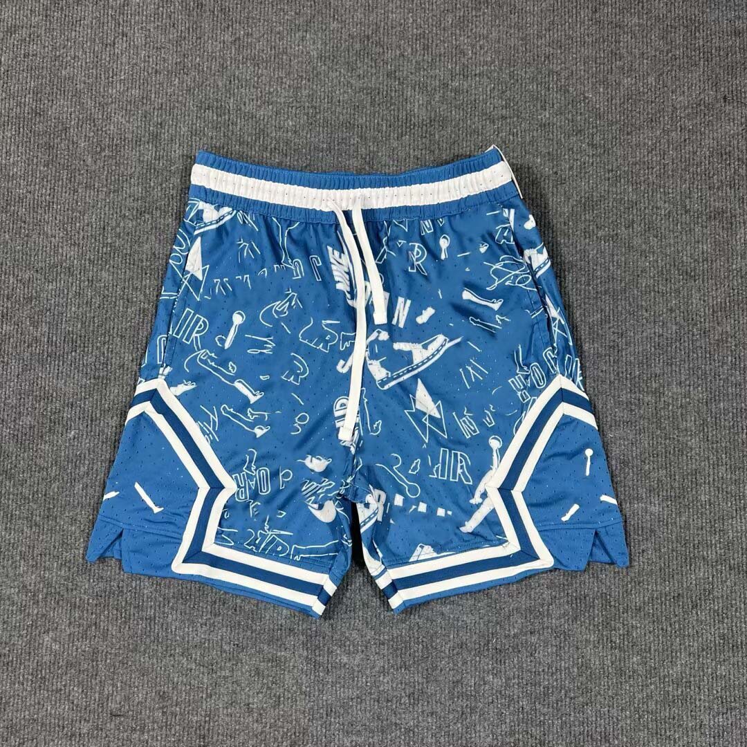 Nuevo estilo americano AJ trapecio moda transpirable deportes de secado rápido pantalones de cinco puntos pantalones de entrenamiento pantalones cortos de baloncesto pantalones cortos de futbol