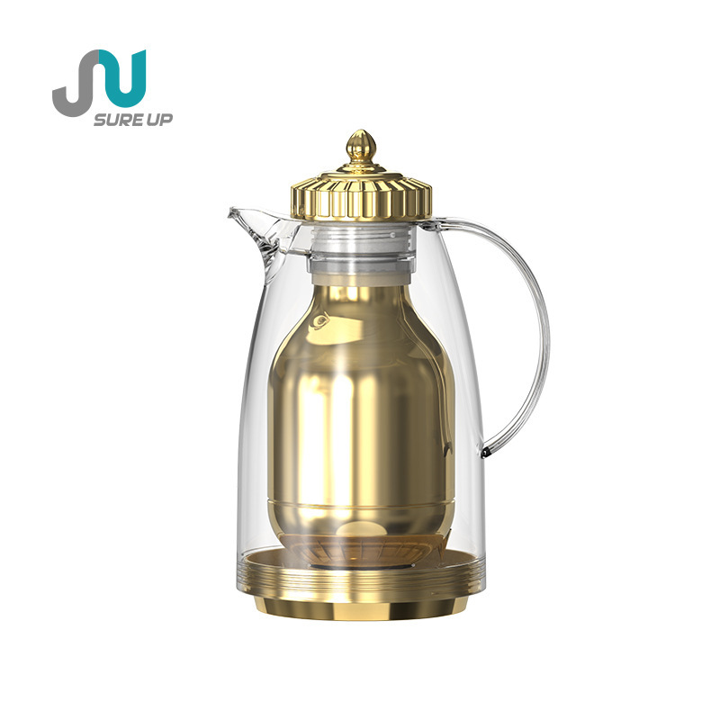 High-value transparent plastic pot glass liner tea coffee pot Arabian coffee Dara thermos pot