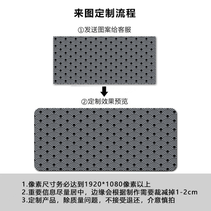 游戏电竞鼠标桌垫加厚锁边防滑耐脏大号桌搭款键盘垫办公Mousepad|undefined