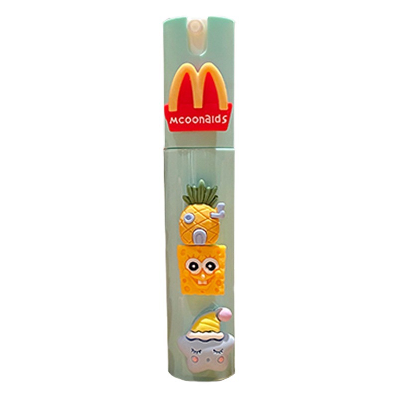 Dibujos animados lindo Tipo de empuje botella de spray de niebla fina loción portátil alcohol sub-botella muestra cosmética botella hidratante