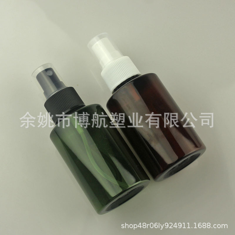 100ml斜肩瓶香水瓶喷雾瓶化妆品包装洗手液 分装瓶喷壶包材