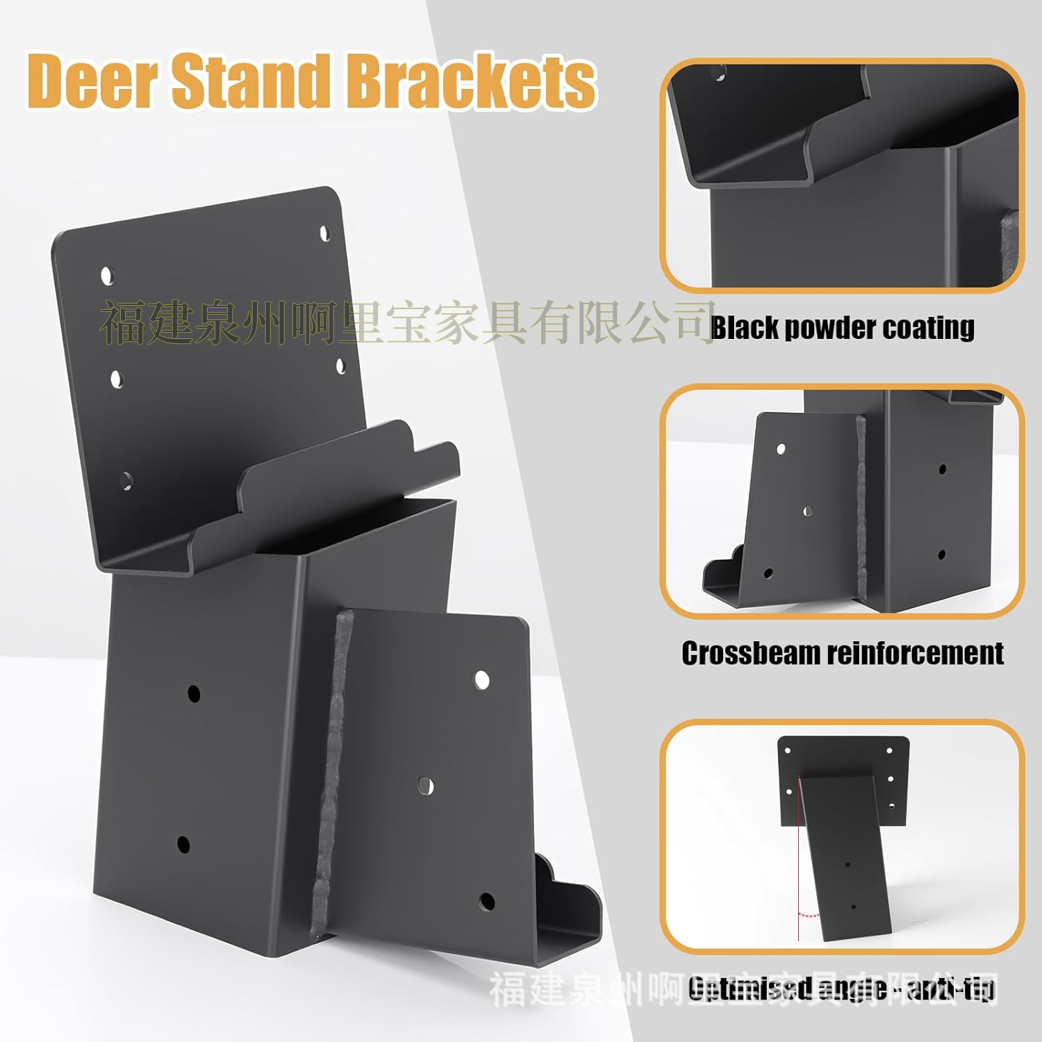 Soportes de Ángulo Elevado de Acero para Casetas de Caza y Casas de Árboles image 3