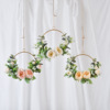 Cross border Best Sellers Northern Europe Iron art Garland Wedding celebration Artificial Flower Wall decorate suspension Amazon Home Furnishing