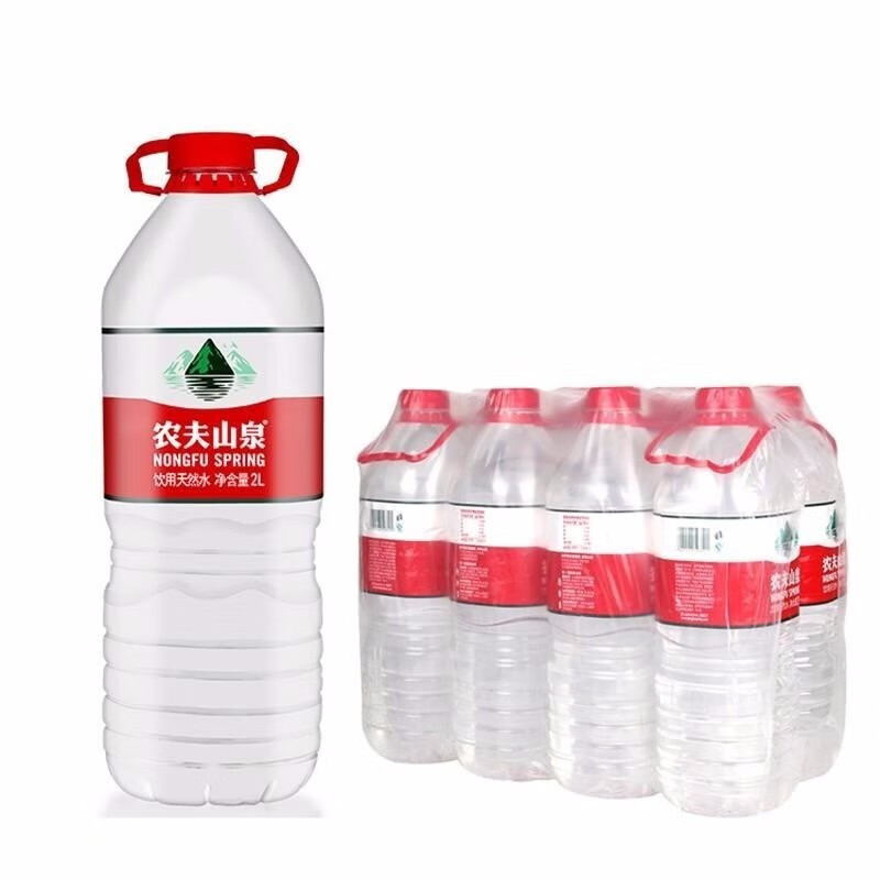 (只发广东上海)农夫山泉饮用天然水2.1L*8瓶泡茶家庭饮用水整箱装