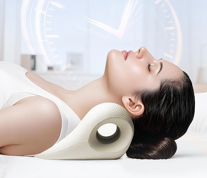 U-shaped cervical massage pillow, neck and shoulder stretching, posture correction