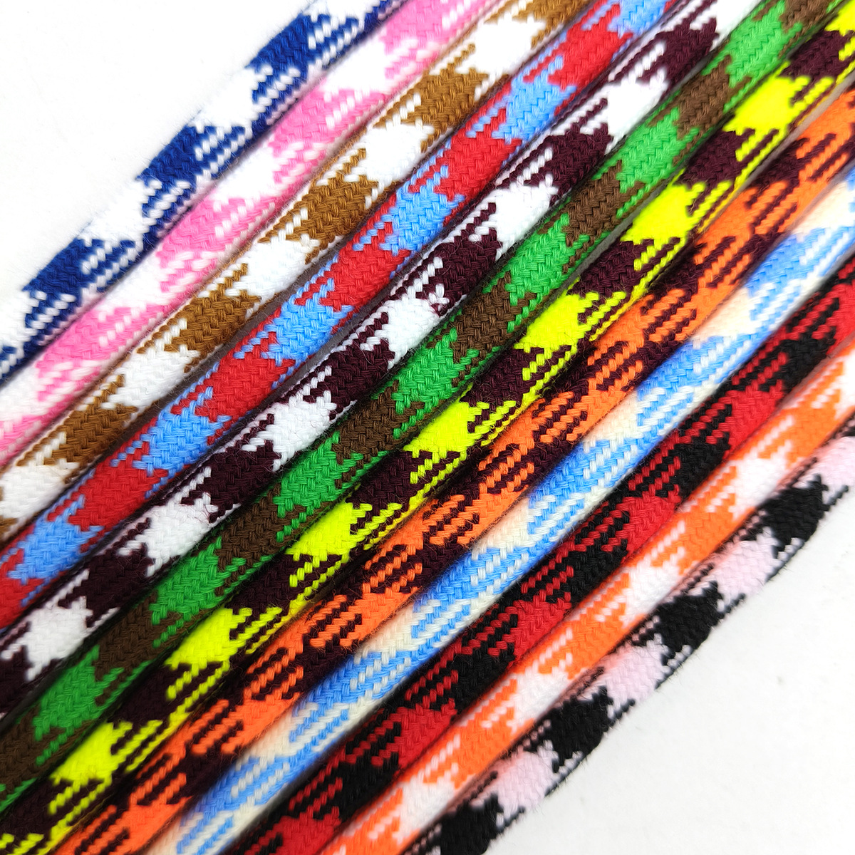 48 colores 5mm poliéster algodón de color mil pájaros pantalones trenzados cinturón redondo cuerdas de cintura dobles de color araña pantalones de correa de cintura