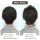 European and American Cross-Border Foreign Trade Wholesale Long Hair Wig Artificial Hair Cocktail Messy Bun Elastic Ball Hair Bun