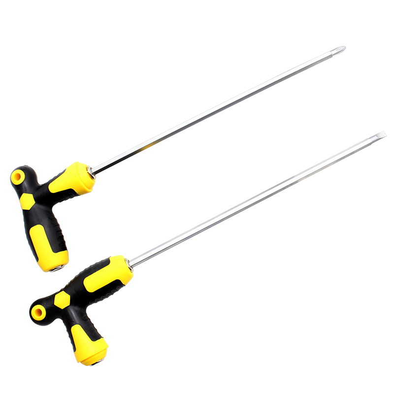 Dual-purpose T-driven una barra de alimentación cruzada 6.0mm alargada destornillador multifuncional destornillador magnético
