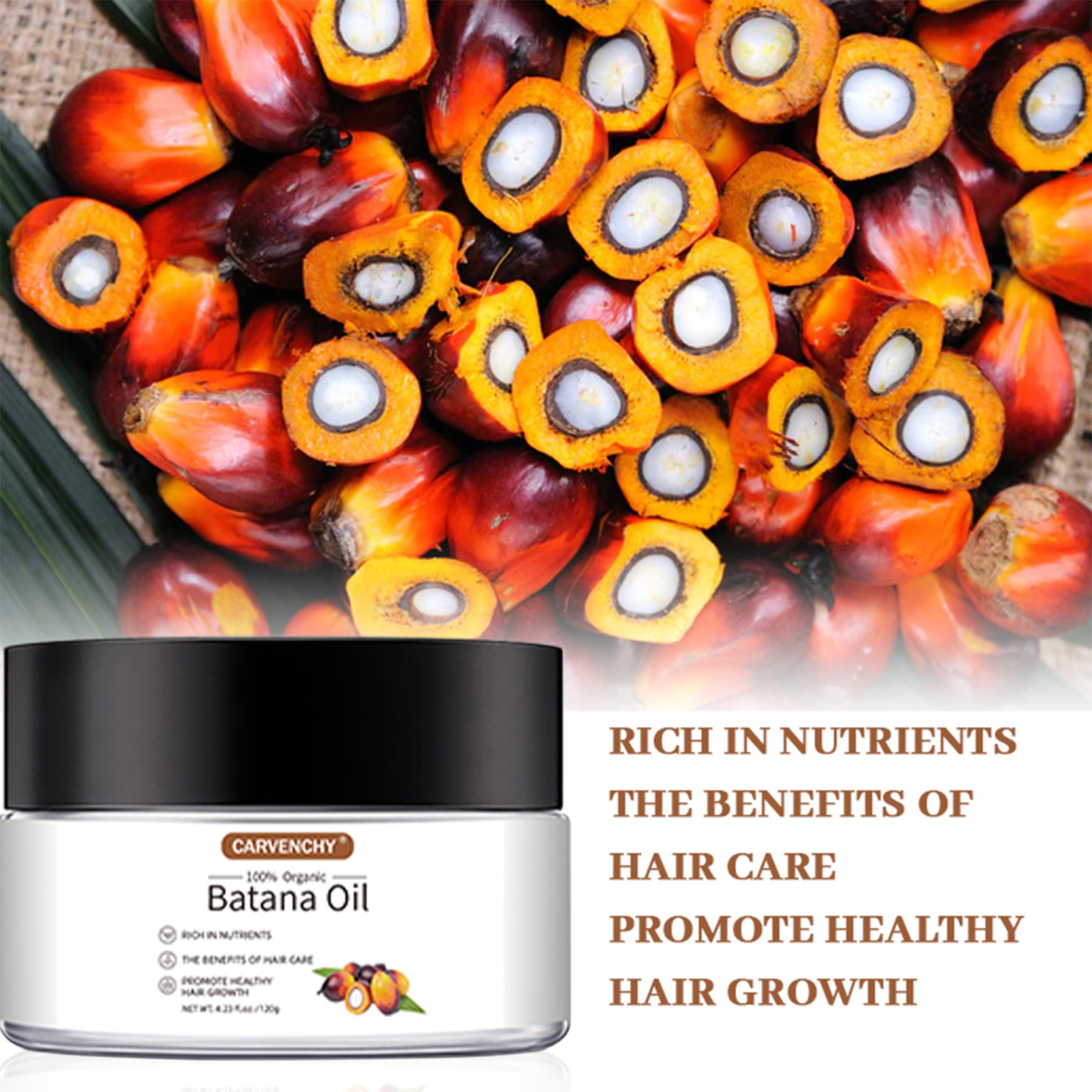 Fuente transfronteriza, aceite de batana orgánico, cuidado del cabello, reparación de cabello dañado, humectación, crema de batana pura.