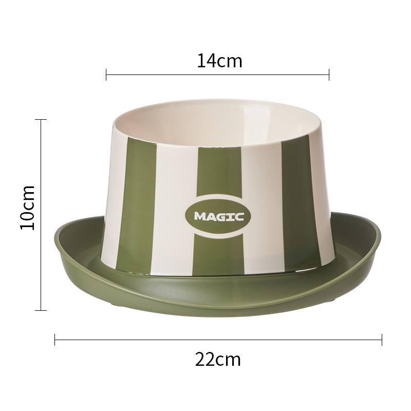 Pet de acero inoxidable cuello único protector de cuello anti-fugas de alimentos anti-cabotaje cuello de perros elevados protector de cuello anti-cabotaje cuello de gato