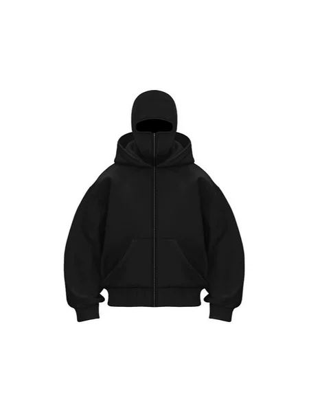 Cross-Border Spring and Autumn New Style Unique Design Double-Layer Hooded Zipper Sweatshirt Jacket Loose Street Style for Men and Women Couples