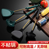 new pattern Food grade silica gel 304 Stainless steel pot Shovel spoon household kitchen High temperature resistance non-stick cookware Kitchenware suit