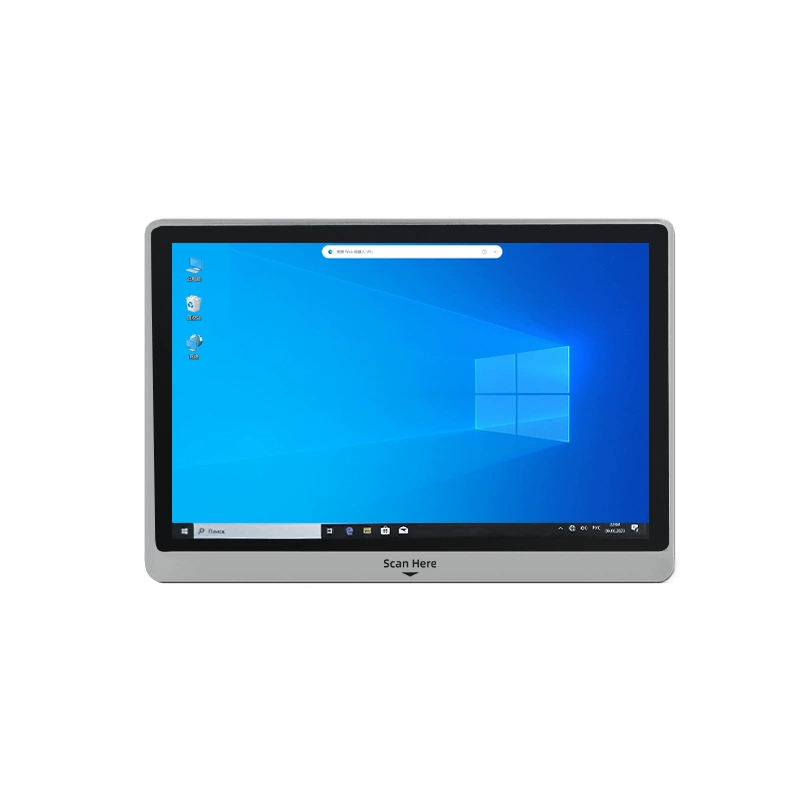XT802E-X86 Стенная алюминиевая кодовая чистка 10-дюймовые промышленная контроллерная машина Windows скан-код сенсор все в одном