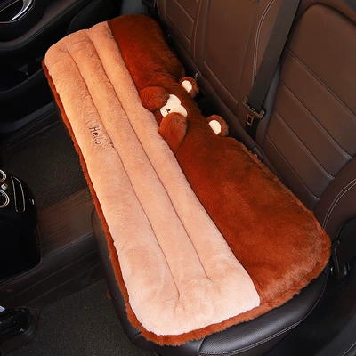 Multi-function pad Single-Piece Car Seat Pad Cute - monkey-rear-row-long-seat-cushion