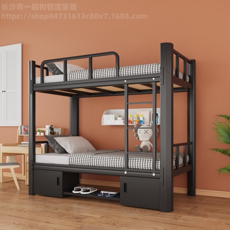 長沙鉄製ベッド鉄フレームベッド工場卸売カスタム学生寮二段ベッドカスタムメイドダブル二段ベッド鉄ベッド|undefined