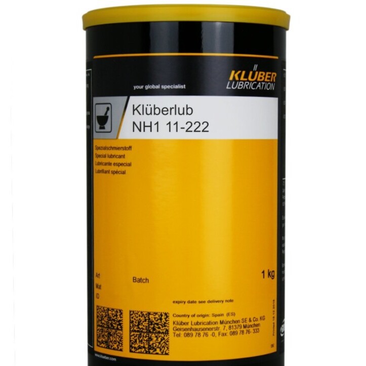 克鲁勃Kluberlub NH1 11-222 食品加工和制药行业多用途润滑脂1KG