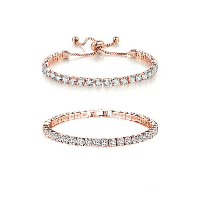 Herre tennisarmbånd i titaniumstål med moissanite_voghion.com