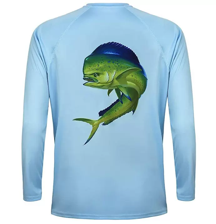 PELAGC Kofin男式钓鱼衬衫 - 长袖 UPF 50 防晒速干户外T恤工厂