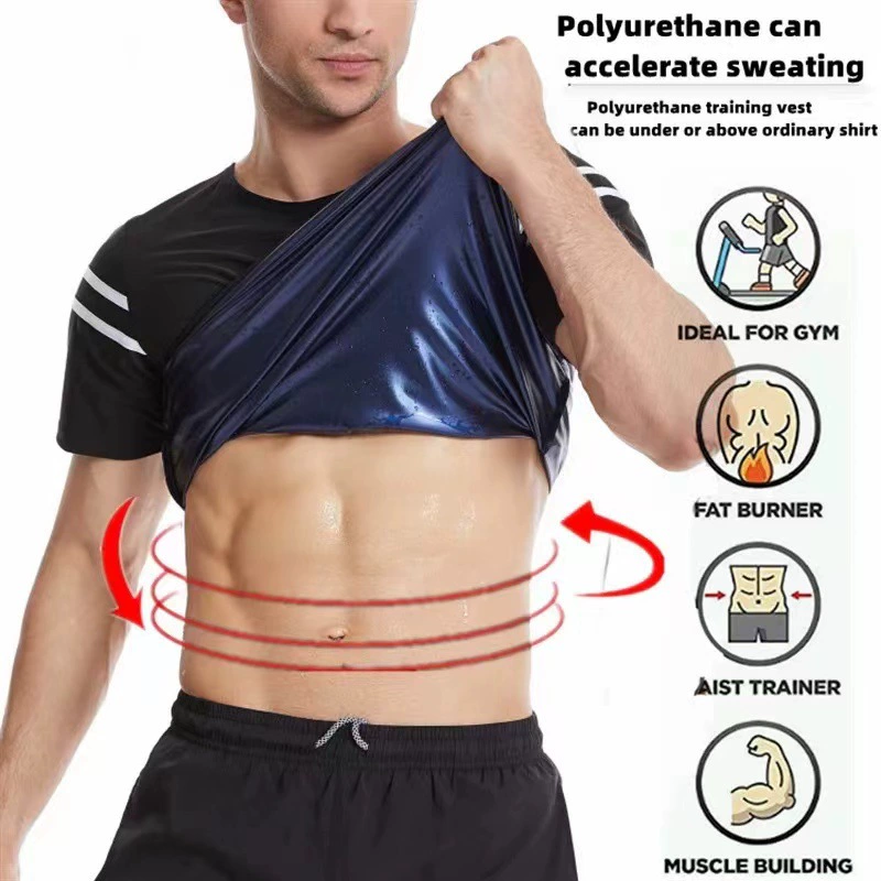 (Cross-border trading), спортивный жилет для спортзала, пояс, shapewear, Amazon, с коротким рукавом, обтягивающий