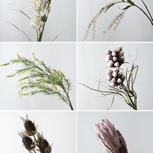 北欧假花花束感花摆设家居轻奢干花装饰花艺组合摆件