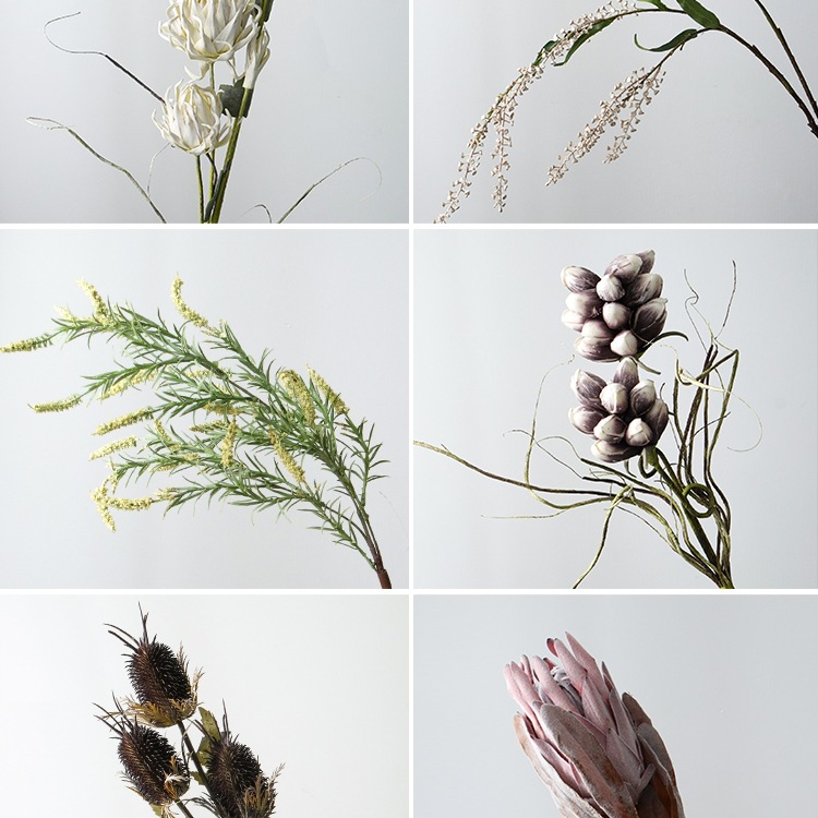 北欧假花花束感花摆设家居轻奢干花装饰花艺组合摆件