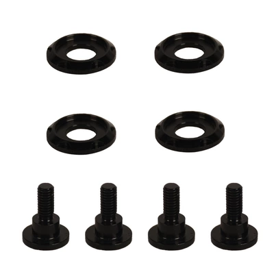 Motorcycle Accessories Suitable for the New Harley Road Glider Aluminum Alloy Screws, Equipped with Windshield Installation, Available in Multiple Colors (Motorcycle front windshield) - black