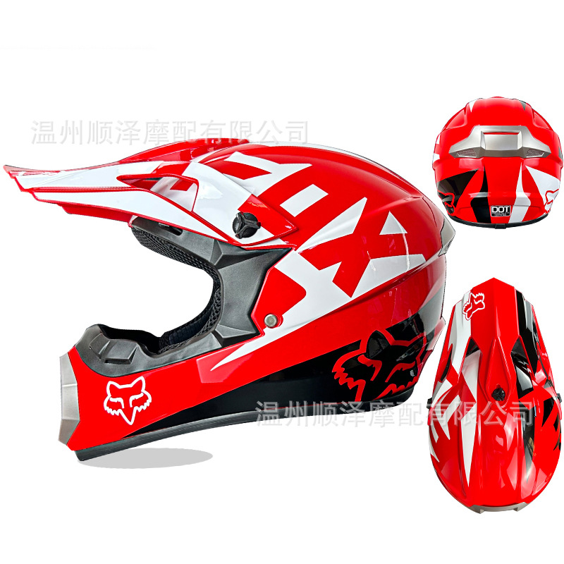 Foreign Trade Specializes in American Dot Certified Four-Season Off-Road Motorcycle Helmet Downhill Mountain Bike Full-Face Helmet Youth Beach