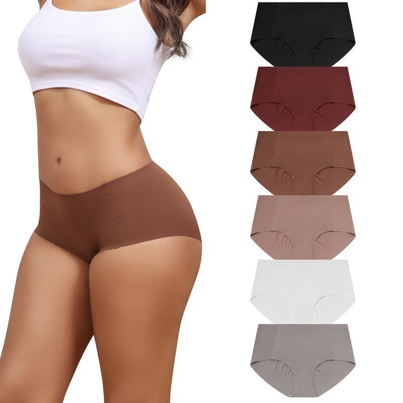 New Cross-Border Foreign Trade Panties for Women, Seamless Mid-Waist Underwear, Invisible Full Coverage