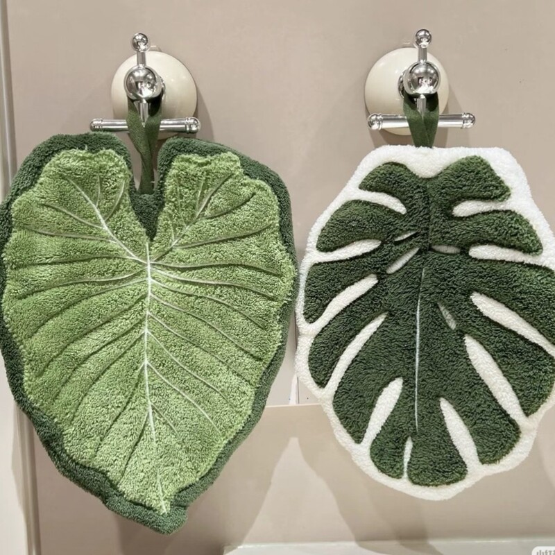 New Turtle Leaf Hand Towel, Simulated Leaf Enlarged Hand Towel, Cute Hanging Coral Velvet Towel, Drop Shipping New Turtle Leaf Hand Towel, Simulated Leaf Enlarged Hand Towel, Cute Hanging Coral Velvet Towel, Drop Shipping