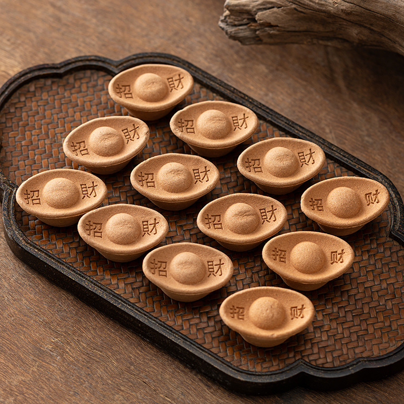 【招财元宝香】财神香天然檀香降真财神专用元宝香室内塔香发财香