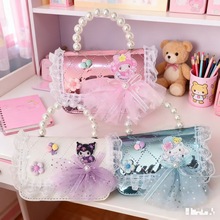 珍珠手提包裙子公主包链条小香风美乐蒂库洛米单肩斜挎包女孩新年